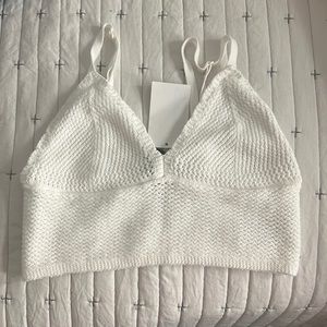 White Crochet Top